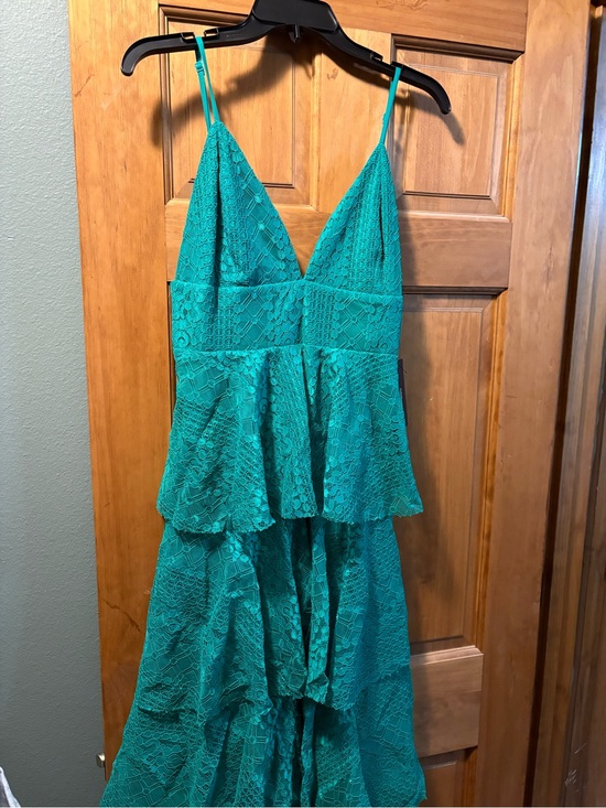 Lulus Dresses & Skirts - Lulus Blue Ruffle Dress NWT